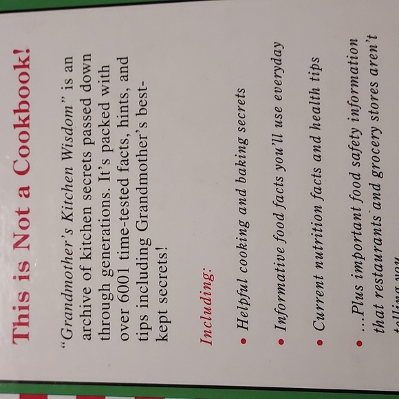 Book Grandmother's Kitchen Wisdom Hardcover Vintage by M. Bader - Picture 3 of 10